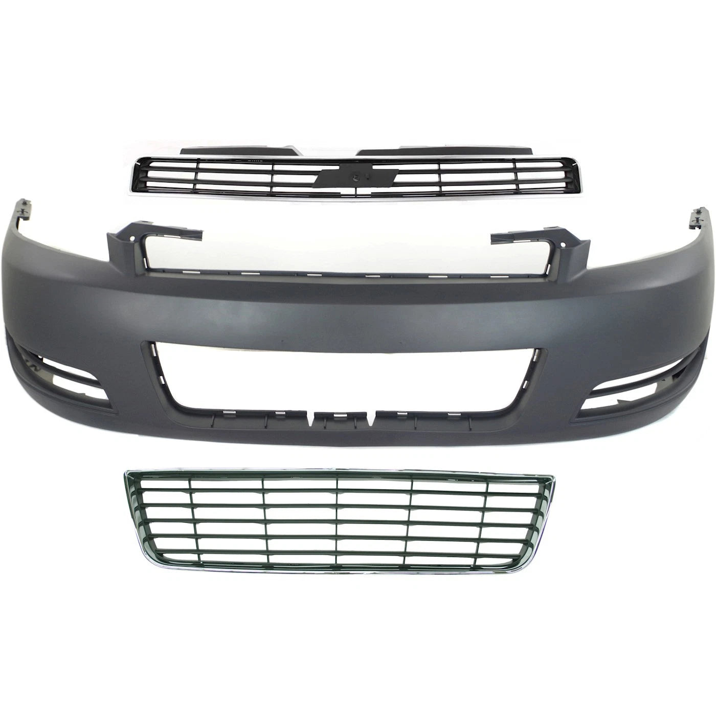 Front Bumper & Grille Kit for 2006–2011 Chevy Impala - Primed OEM