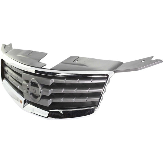 Grille for 2007-2008 Nissan Maxima Chrome Shell Black Insert
