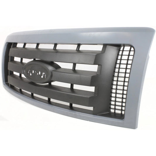 Grille for 2009-2014 Ford F-150 Gray Shell & Black Insert