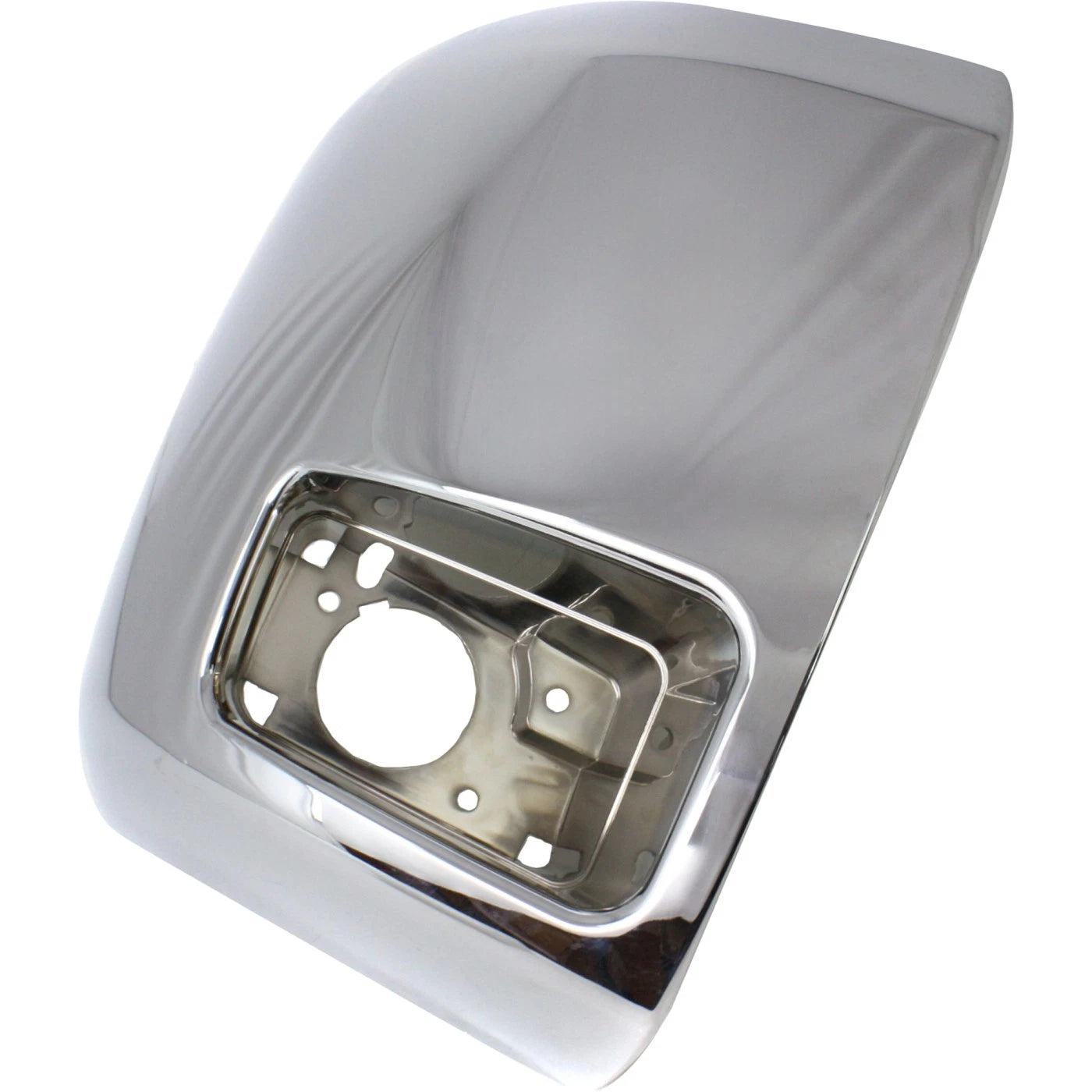 Bumper End Cap Set Chrome Front 2007-2012 Chevy Silverado 2500HD 3500HD