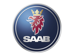 Saab logo representing genuine and replacement Saab car parts including fenders, bumpers, headlights, and engine components