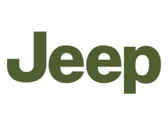 Jeep logo representing durable Jeep car parts including fenders, bumpers, grilles, headlights, and off-road accessories
