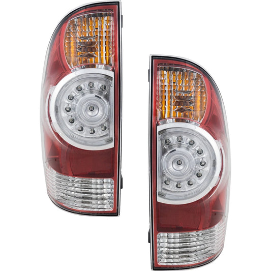 Toyota Tacoma 2009-2015 Halogen LED Tail Lights Set LH & RH