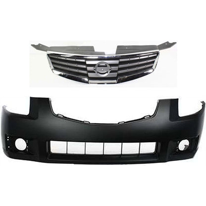 Grille for 2007-2008 Nissan Maxima - Chrome Shell & Black Insert kit