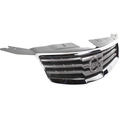 Grille for 2007-2008 Nissan Maxima Chrome Shell Black Insert