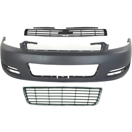 Front Bumper & Grille Kit for 2006–2011 Chevy Impala - Primed OEM