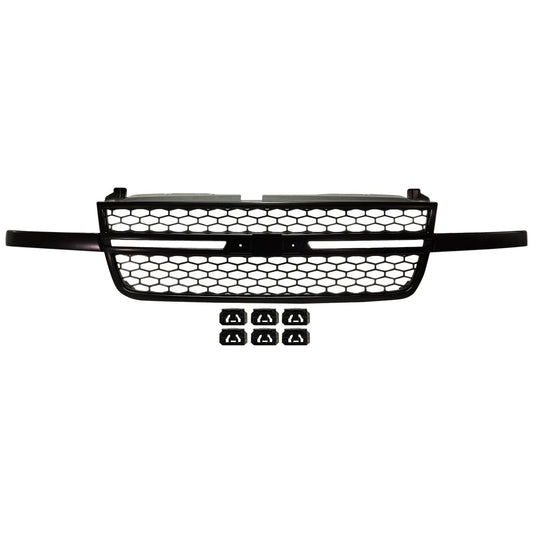 Grille Assembly Black for 2003-2007 Chevy Silverado 1500 SS