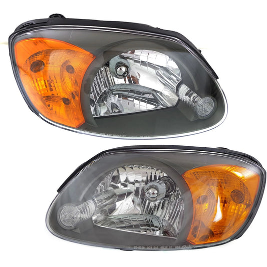 Hyundai Accent 2003-2006 Halogen Headlights w/ Bulbs Set