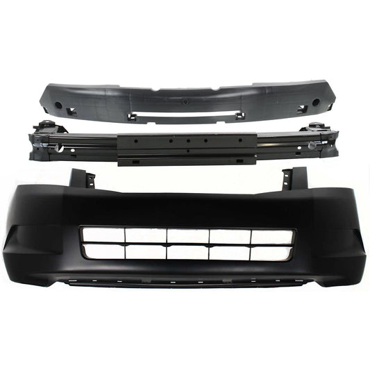 Bumper Cover & Absorber Kit for 2008-2010 Honda Accord Sedan 4Cyl 2.4L Eng