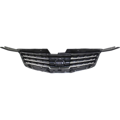 Grille for 2007-2008 Nissan Maxima Chrome Shell Black Insert